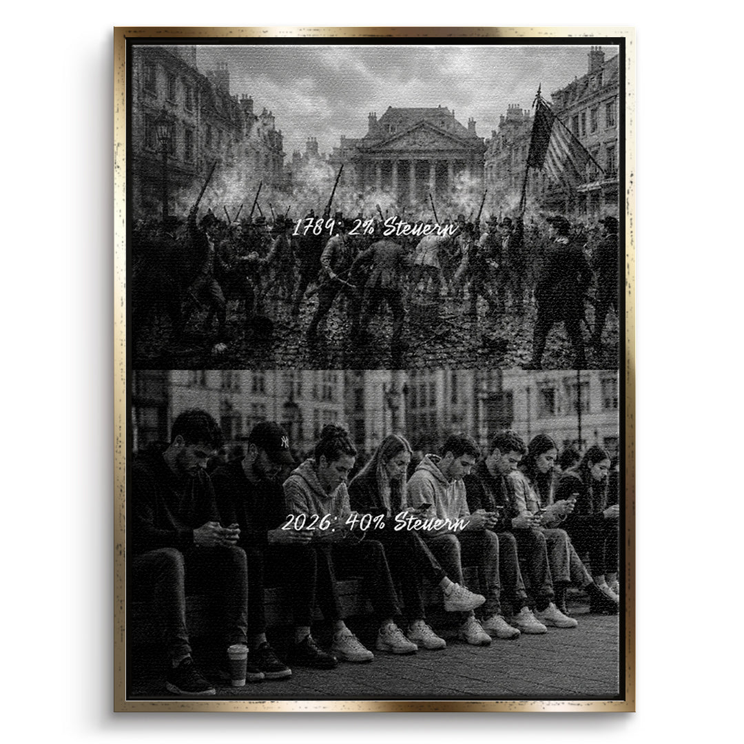 Tax Revolution Leinwandbild front_gf
