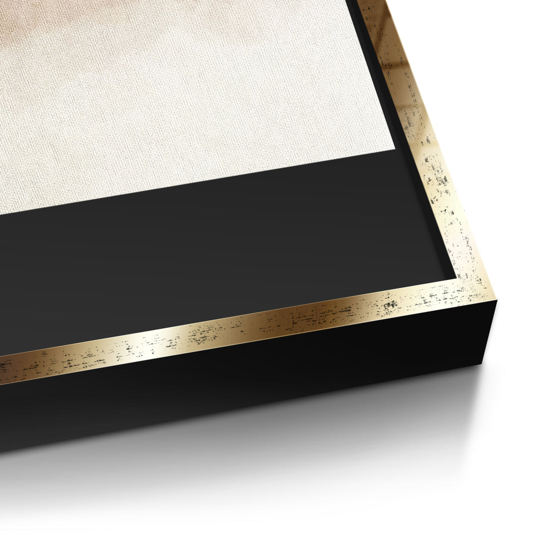 DOTCOMCANVAS In soft time Leinwandbild Detailansicht goldener Rahmen