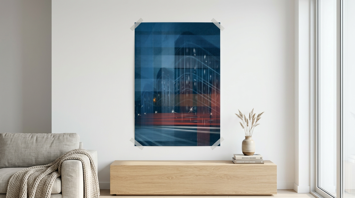 DOTCOMCANVAS 3538 Abstraction Poster Banner