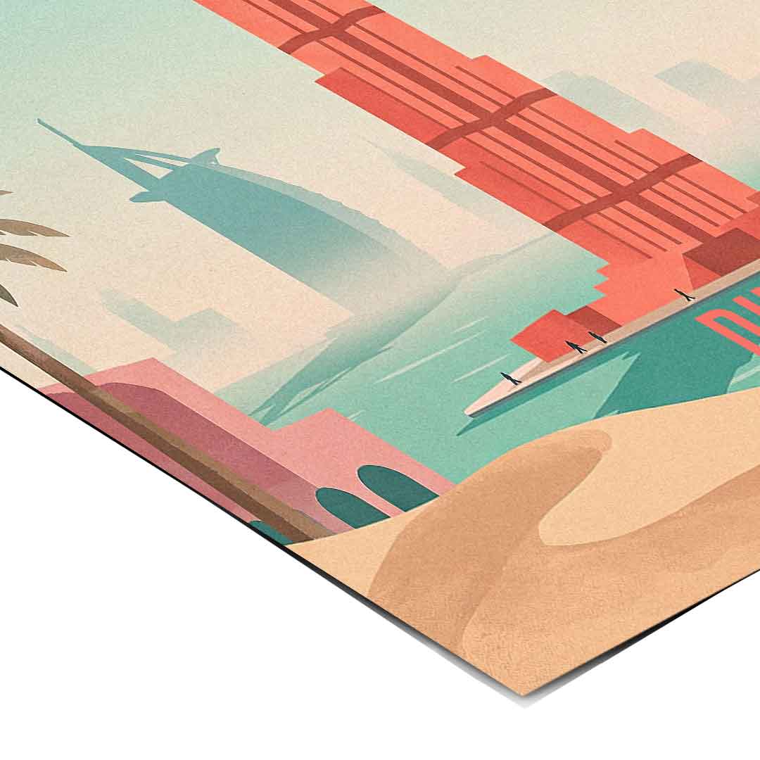 DOTCOMCANVAS Dubai Poster Eckdetail