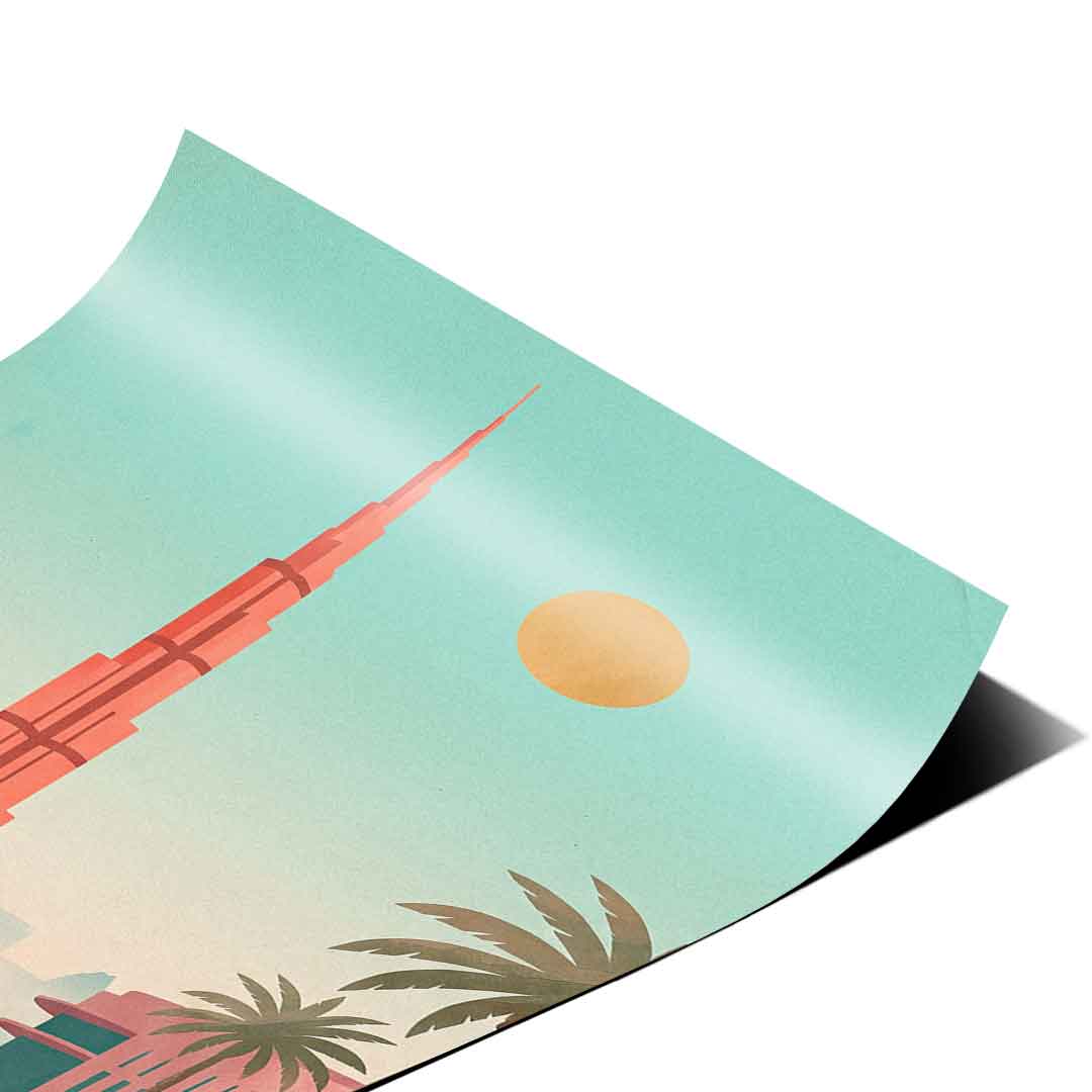 DOTCOMCANVAS Dubai Poster Eckdetail 2
