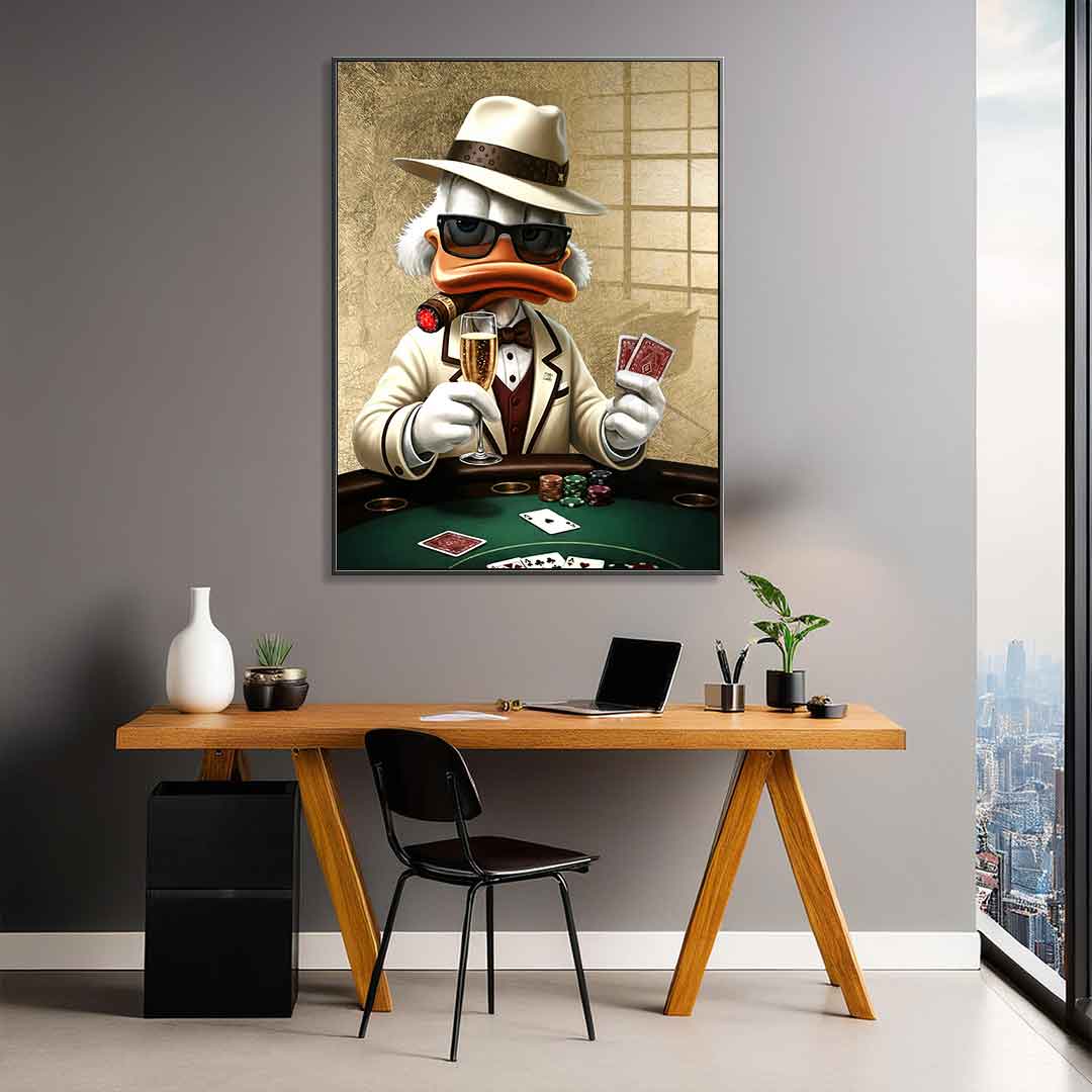 DOTCOMCANVAS 24K Feingold Bild Poker Night - 24K Feingold