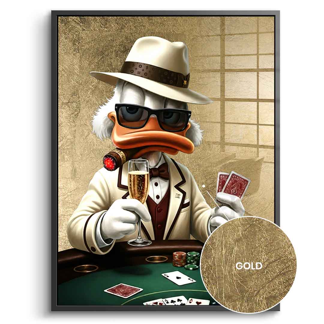 DOTCOMCANVAS 24K Feingold Bild Poker Night - 24K Feingold