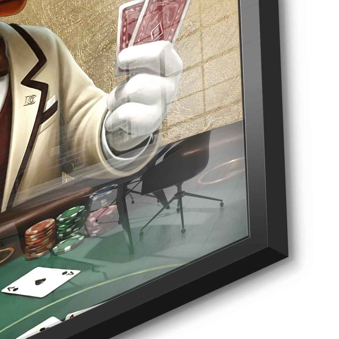 DOTCOMCANVAS 24K Feingold Bild Poker Night - 24K Feingold