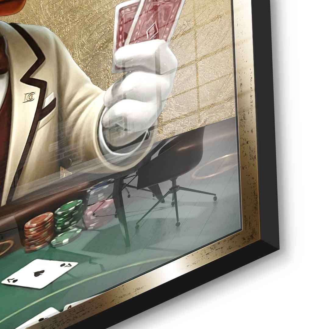 DOTCOMCANVAS 24K Feingold Bild Poker Night - 24K Feingold