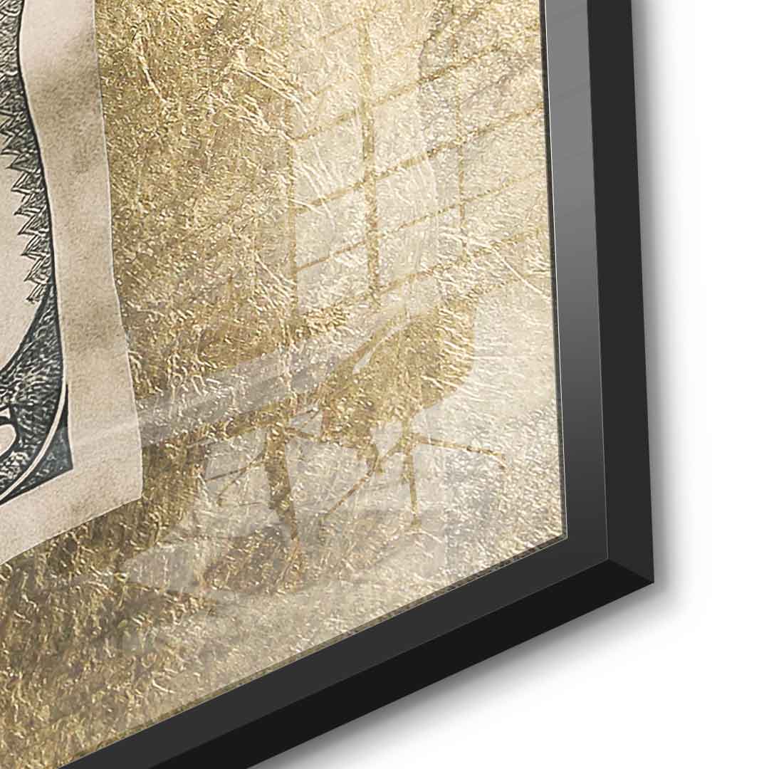 DOTCOMCANVAS 24K Feingold Bild Money Buys Time - 24K Feingold
