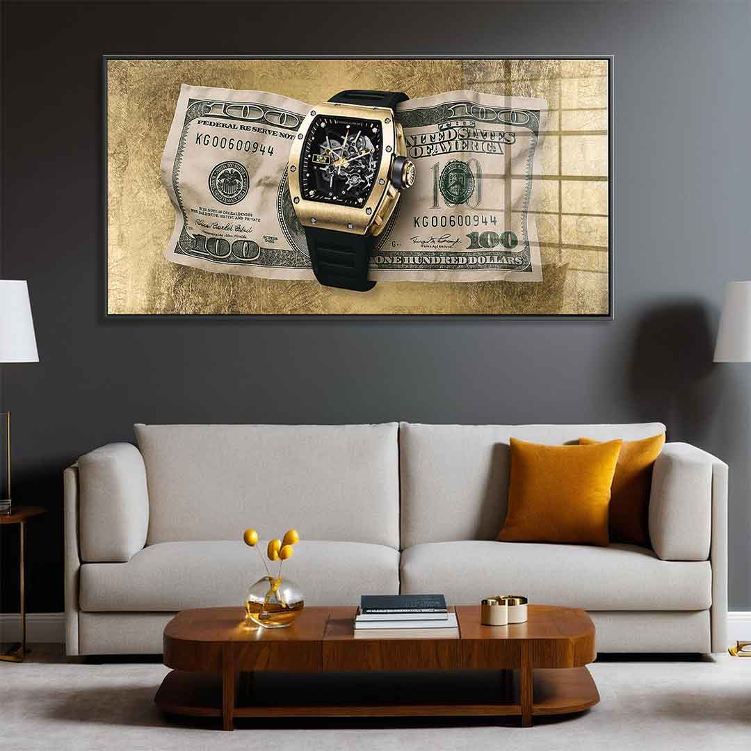 DOTCOMCANVAS 24K Feingold Bild Time to Action - 24K Feingold