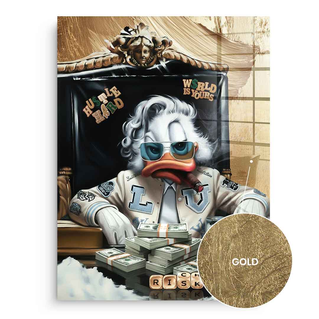 DOTCOMCANVAS 24K Feingold Bild Scarface Duck - 24K Feingold