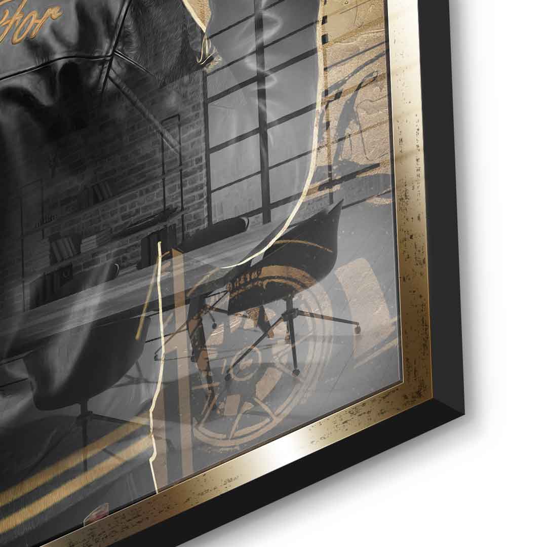 DOTCOMCANVAS 24K Feingold Bild Need Money for Porsche - 24K Feingold