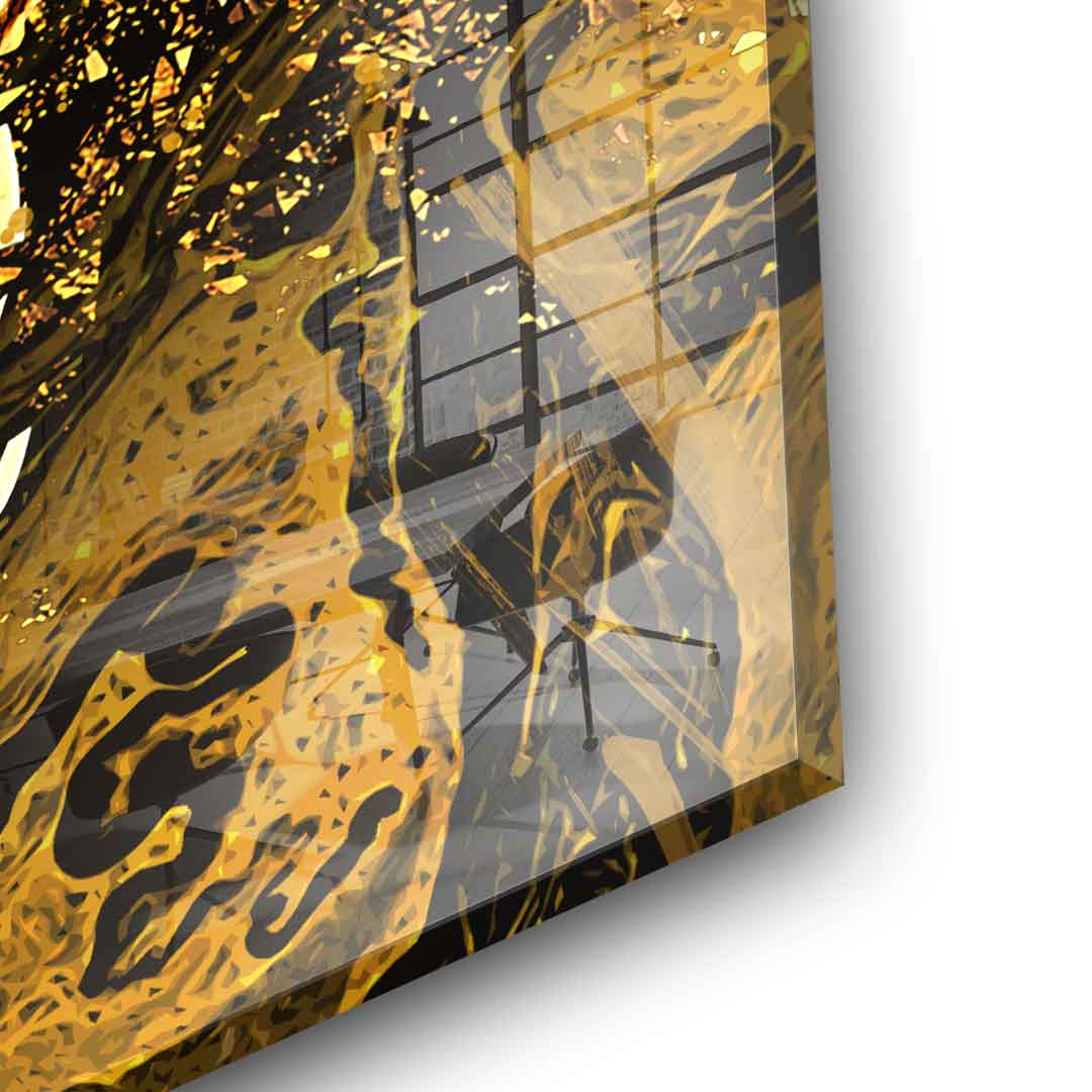DOTCOMCANVAS 24K Feingold Bild Goldrush Bitcoin - 24K Feingold