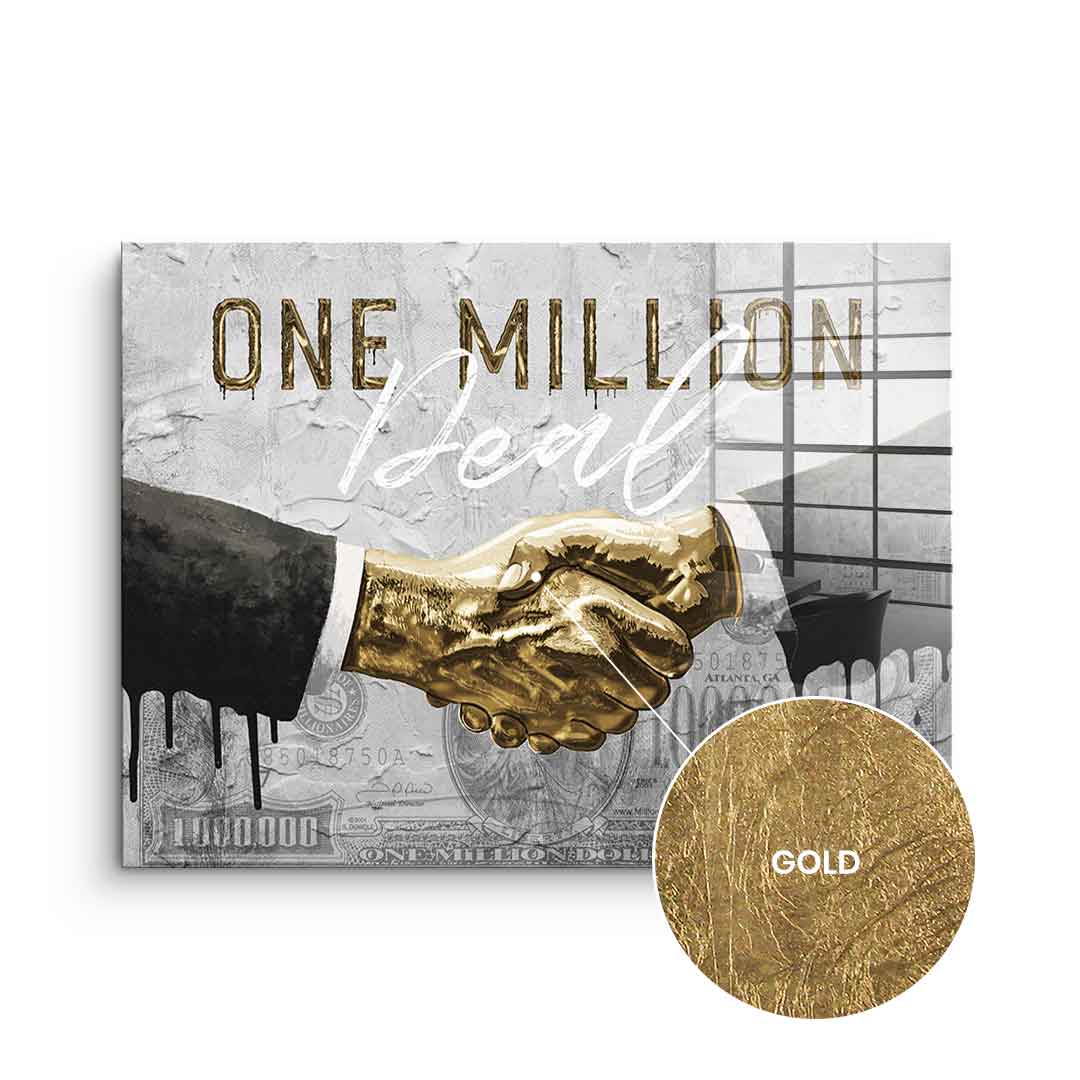 DOTCOMCANVAS 24K Feingold Bild One Million Deal - 24K Feingold