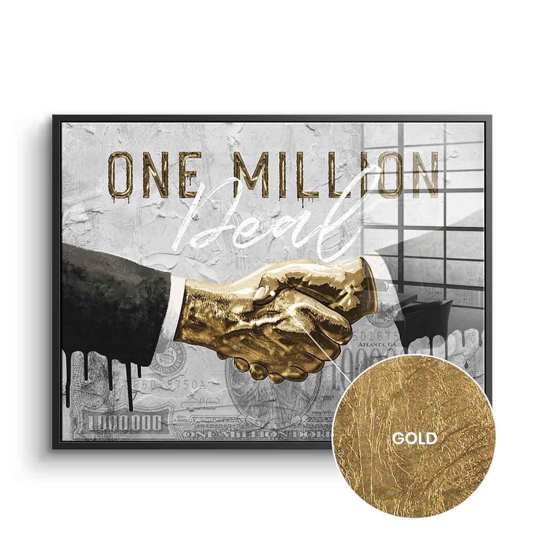 DOTCOMCANVAS 24K Feingold Bild One Million Deal - 24K Feingold