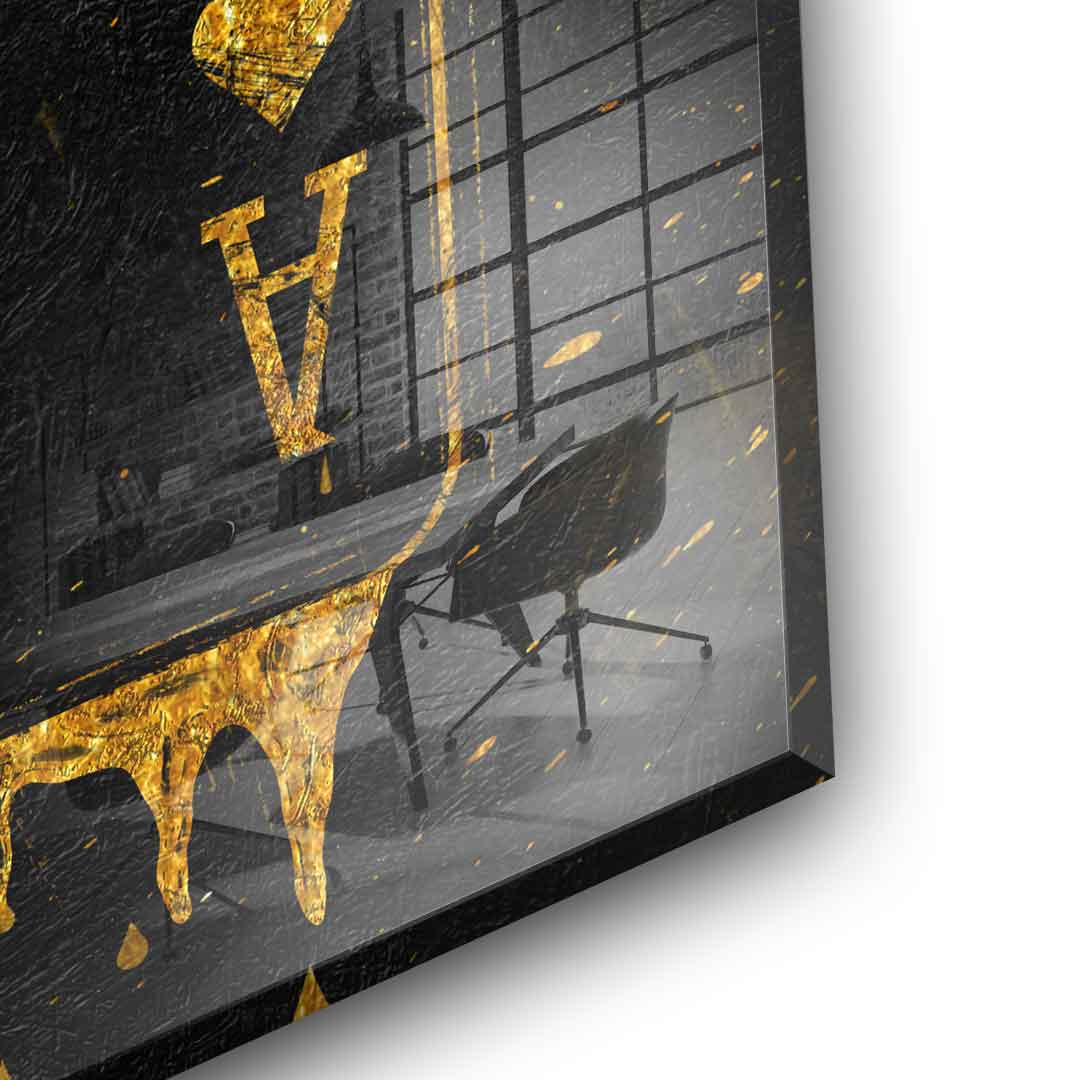 DOTCOMCANVAS 24K Feingold Bild Ace Card - 24K Feingold