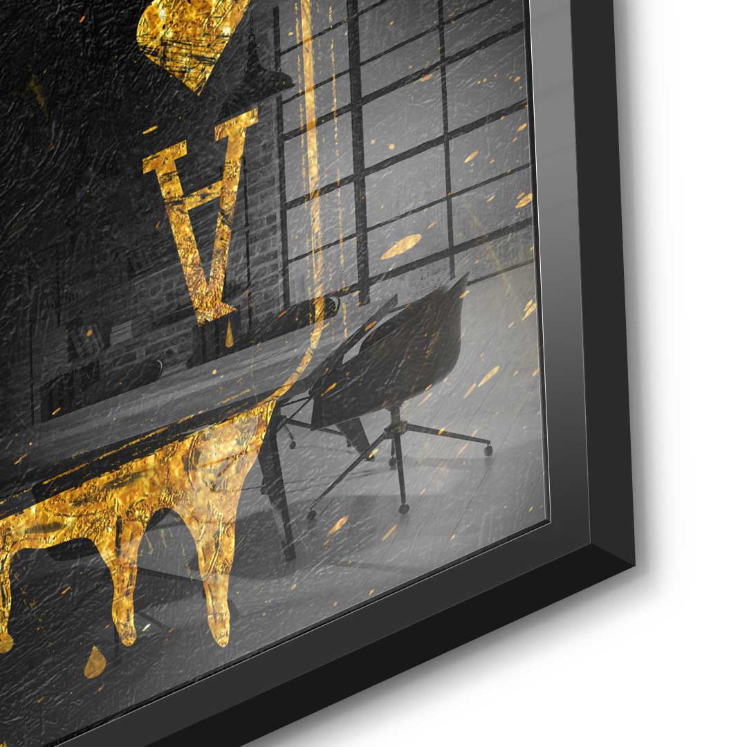 DOTCOMCANVAS 24K Feingold Bild Ace Card - 24K Feingold