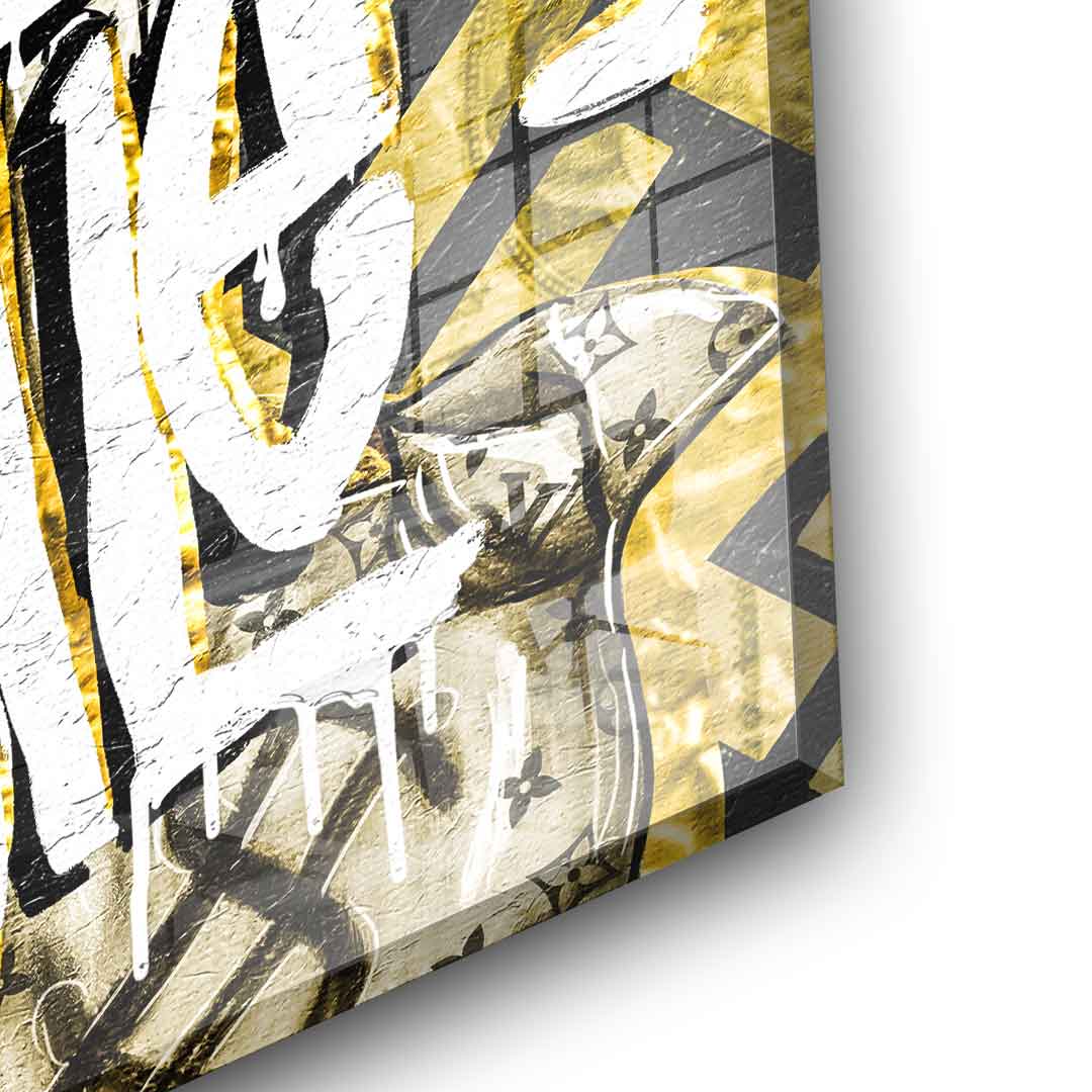 DOTCOMCANVAS 24K Feingold Bild ALL HUSTLE DUCK - 24K Feingold