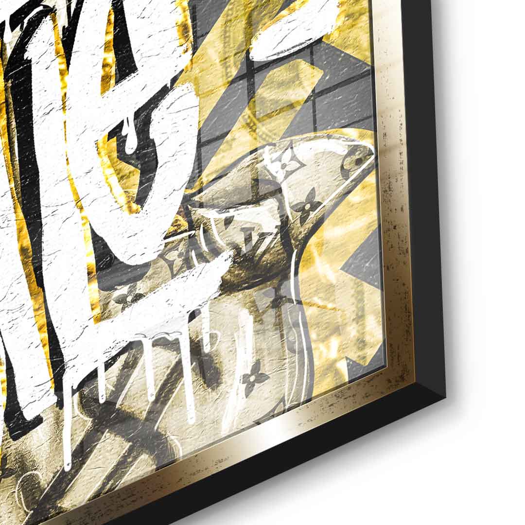 DOTCOMCANVAS 24K Feingold Bild ALL HUSTLE DUCK - 24K Feingold