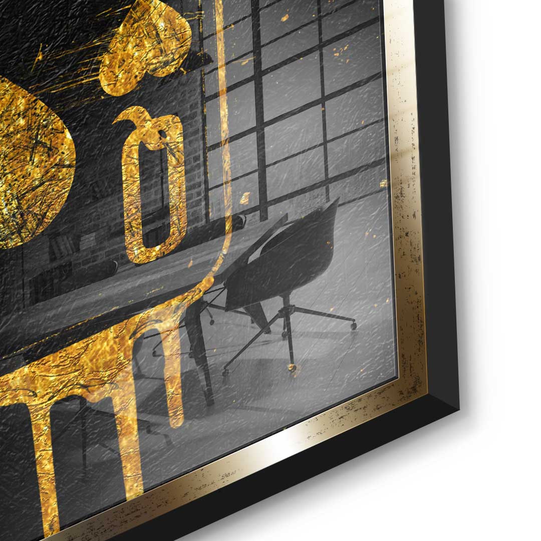DOTCOMCANVAS 24K Feingold Bild Queen Card - 24K Feingold