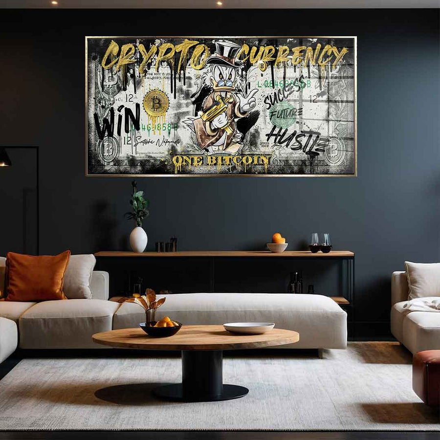 DOTCOMCANVAS 24K Feingold Bild CRYPTO DUCK - 24K Feingold