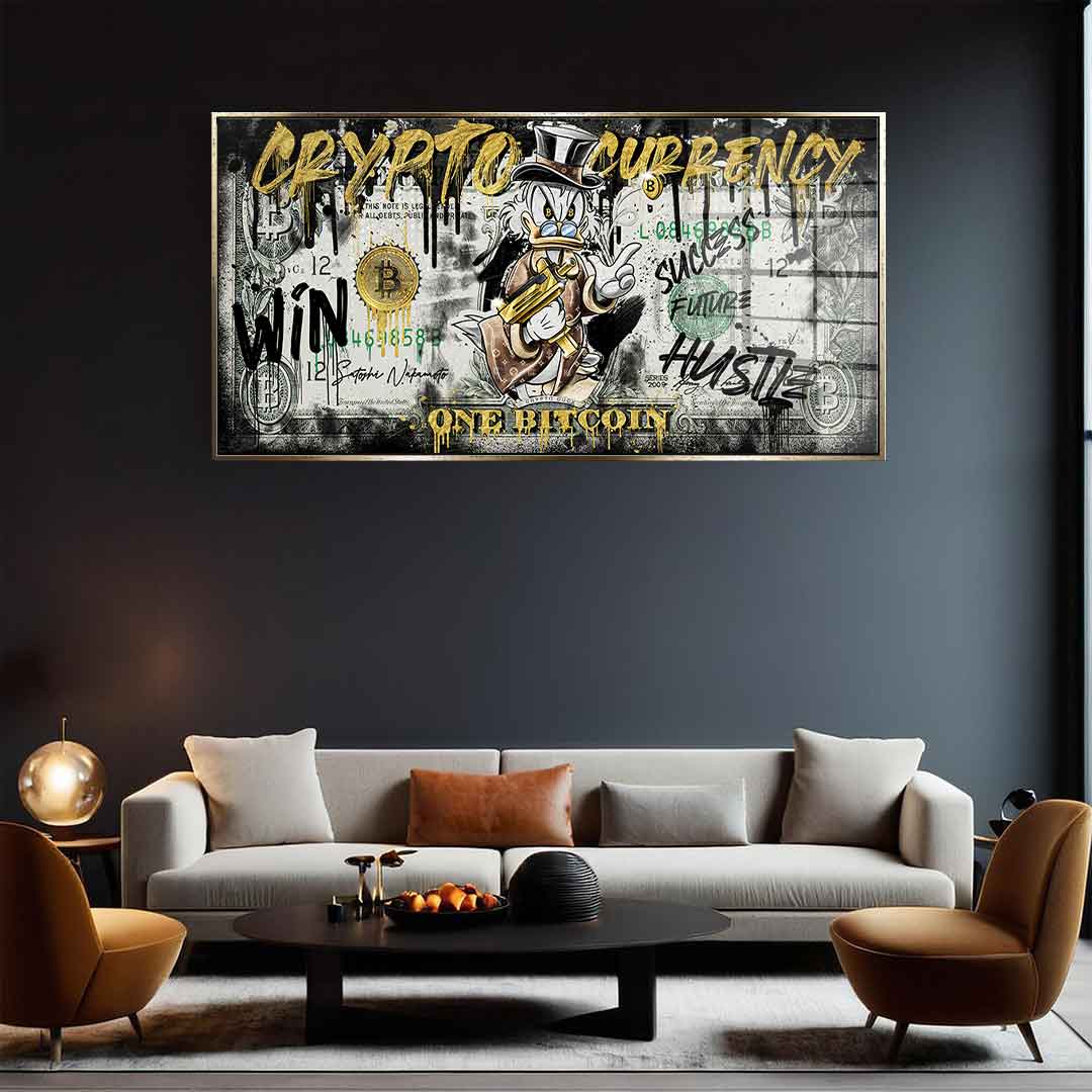 DOTCOMCANVAS 24K Feingold Bild CRYPTO DUCK - 24K Feingold