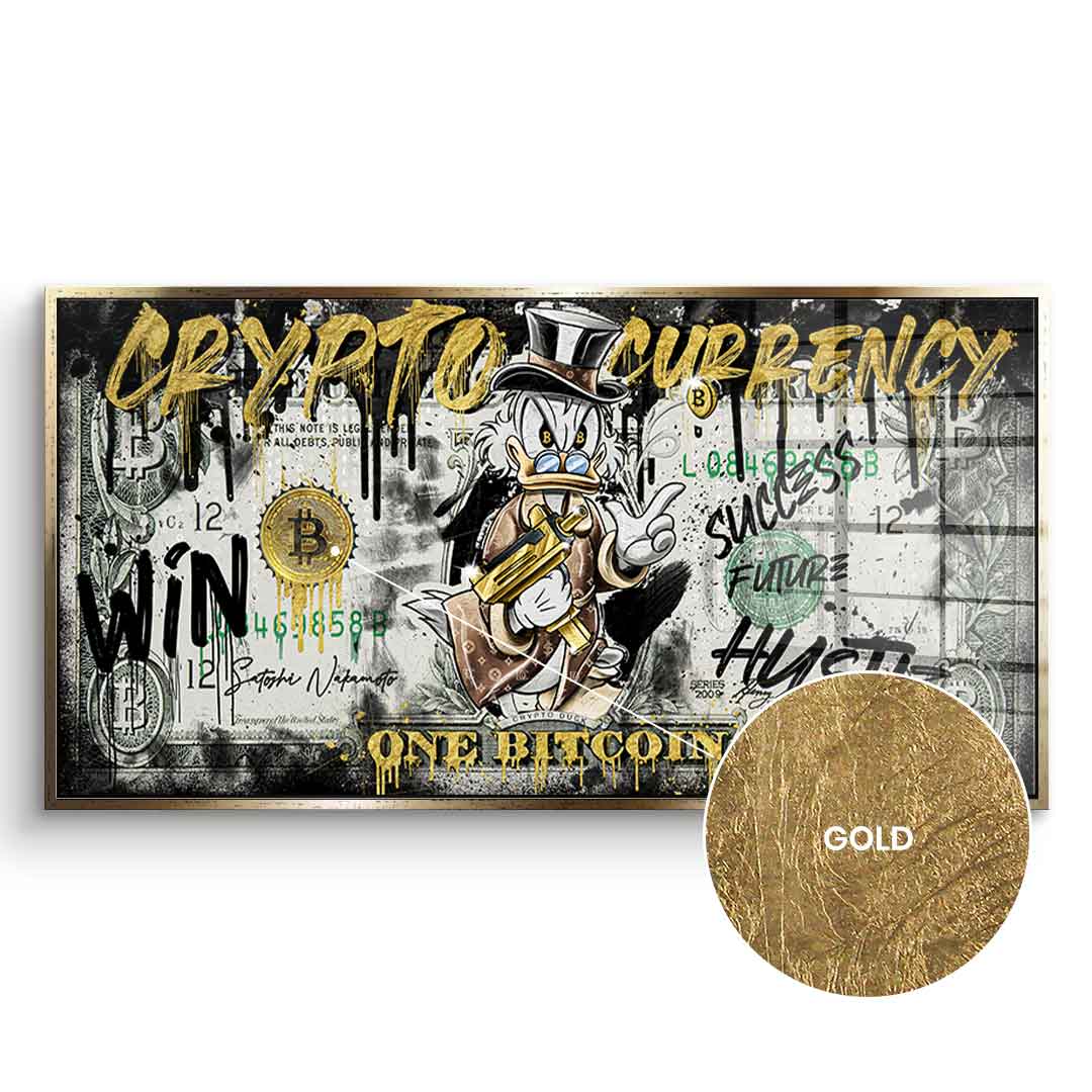 DOTCOMCANVAS 24K Feingold Bild CRYPTO DUCK - 24K Feingold