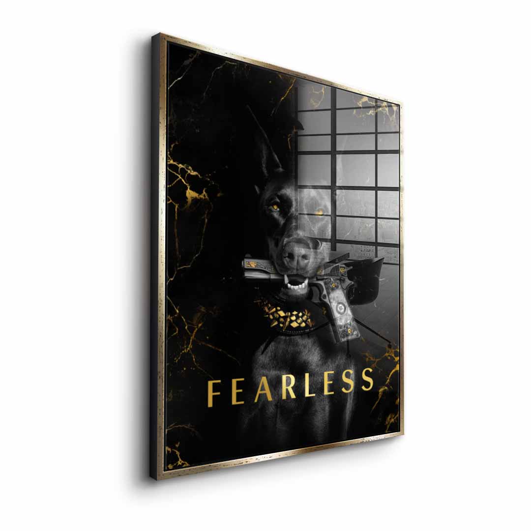 DOTCOMCANVAS 24K Feingold Bild Luxury Dog - 24K Feingold