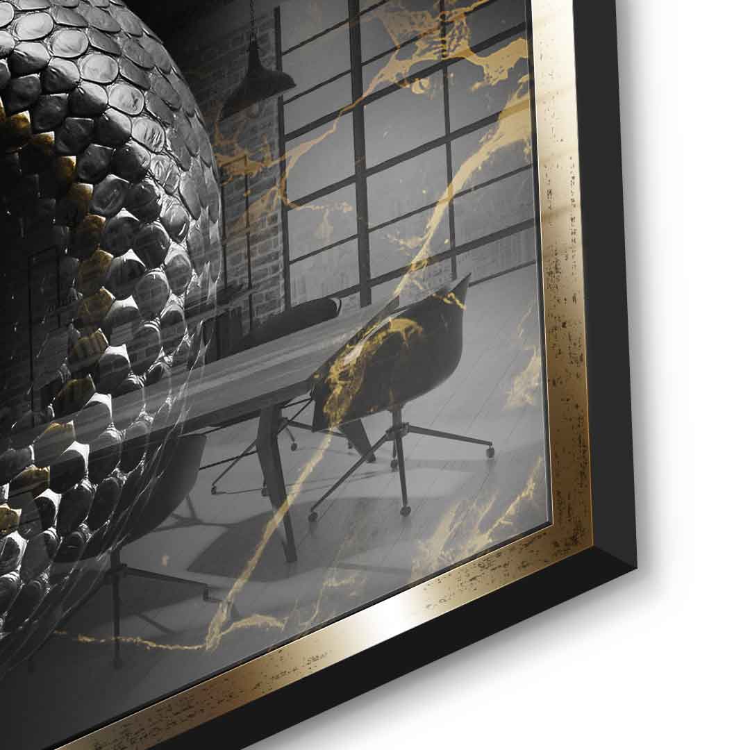 DOTCOMCANVAS 24K Feingold Bild Luxury Snake - 24K Feingold