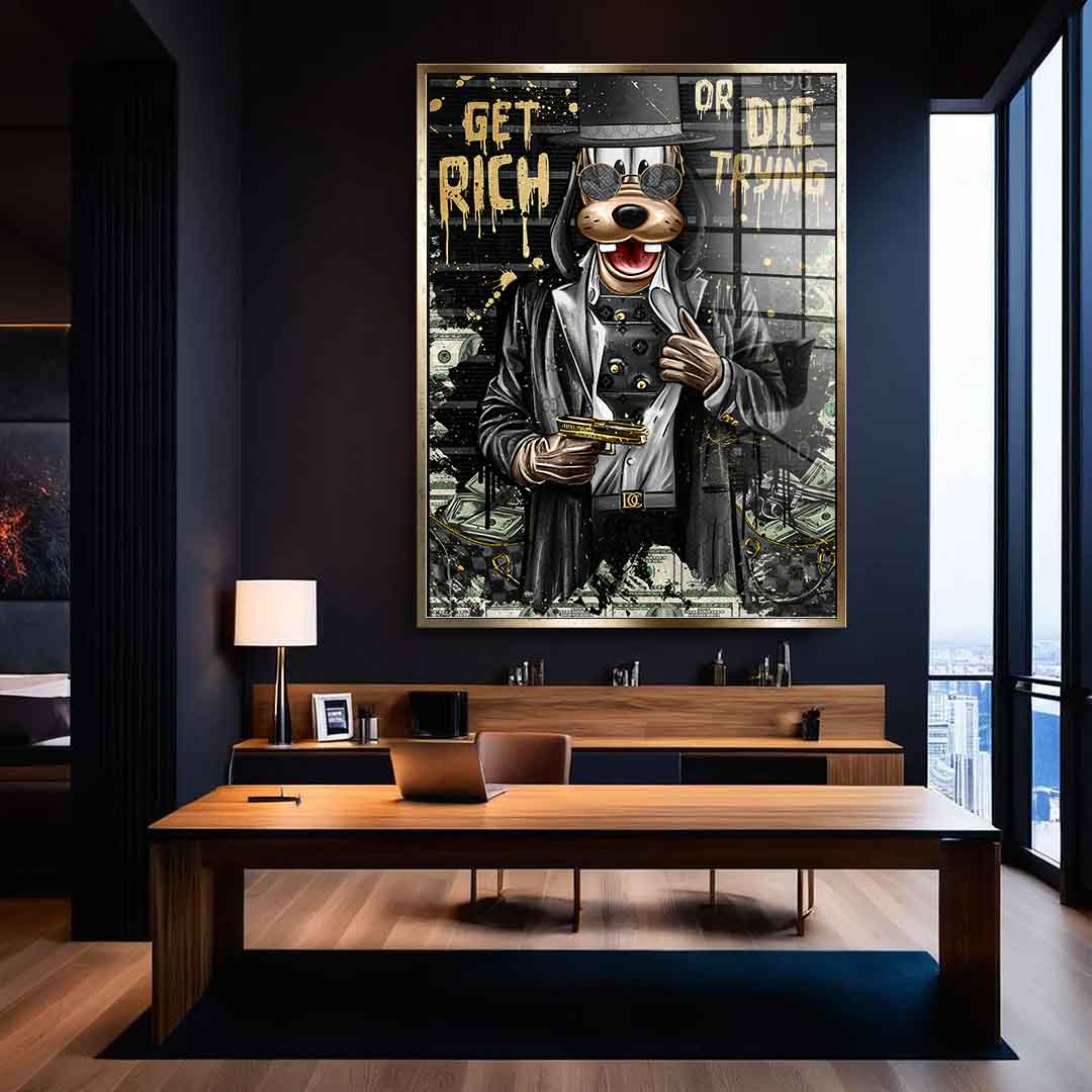 DOTCOMCANVAS 24K Feingold Bild Lucky Gangster - 24K Feingold