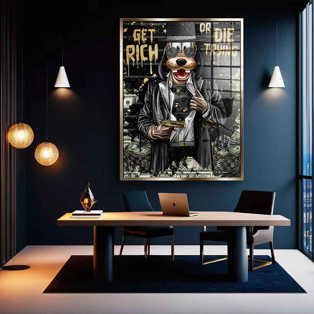 DOTCOMCANVAS 24K Feingold Bild Lucky Gangster - 24K Feingold