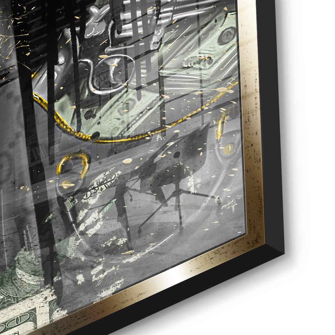 DOTCOMCANVAS 24K Feingold Bild Lucky Gangster - 24K Feingold