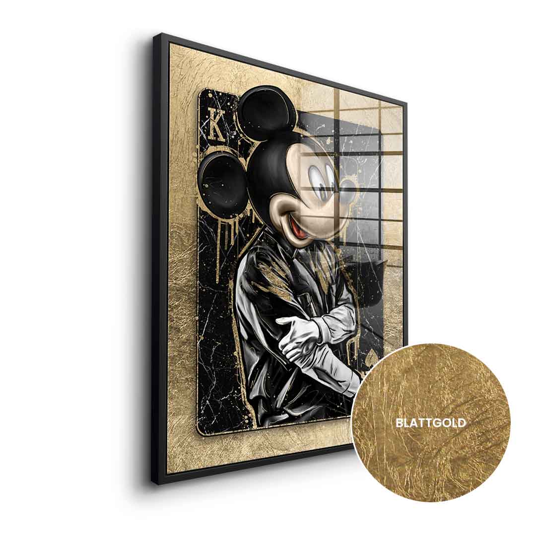 DOTCOMCANVAS 24K Feingold Bild GANGSTER KING - 24K Feingold