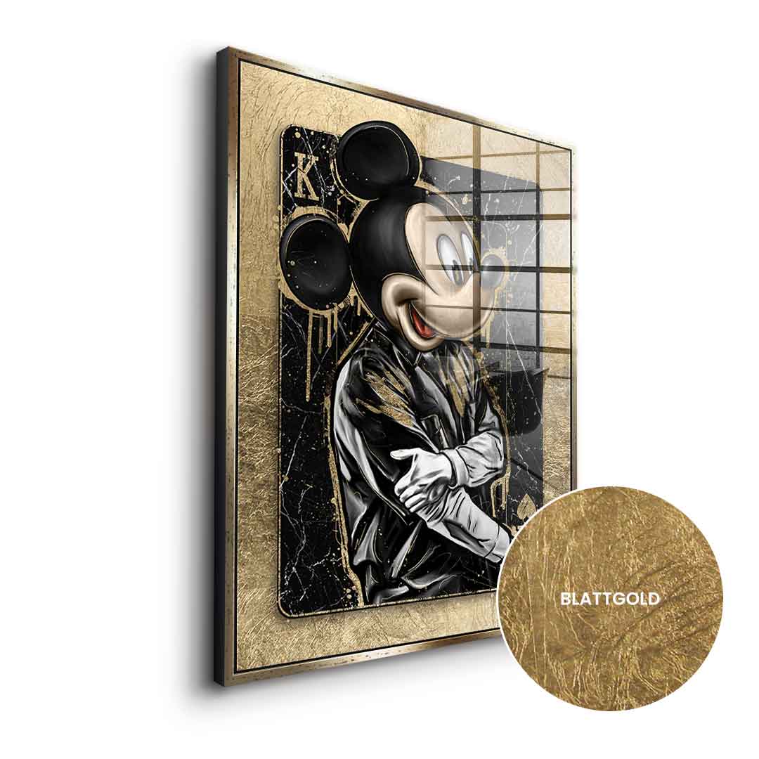 DOTCOMCANVAS 24K Feingold Bild GANGSTER KING - 24K Feingold