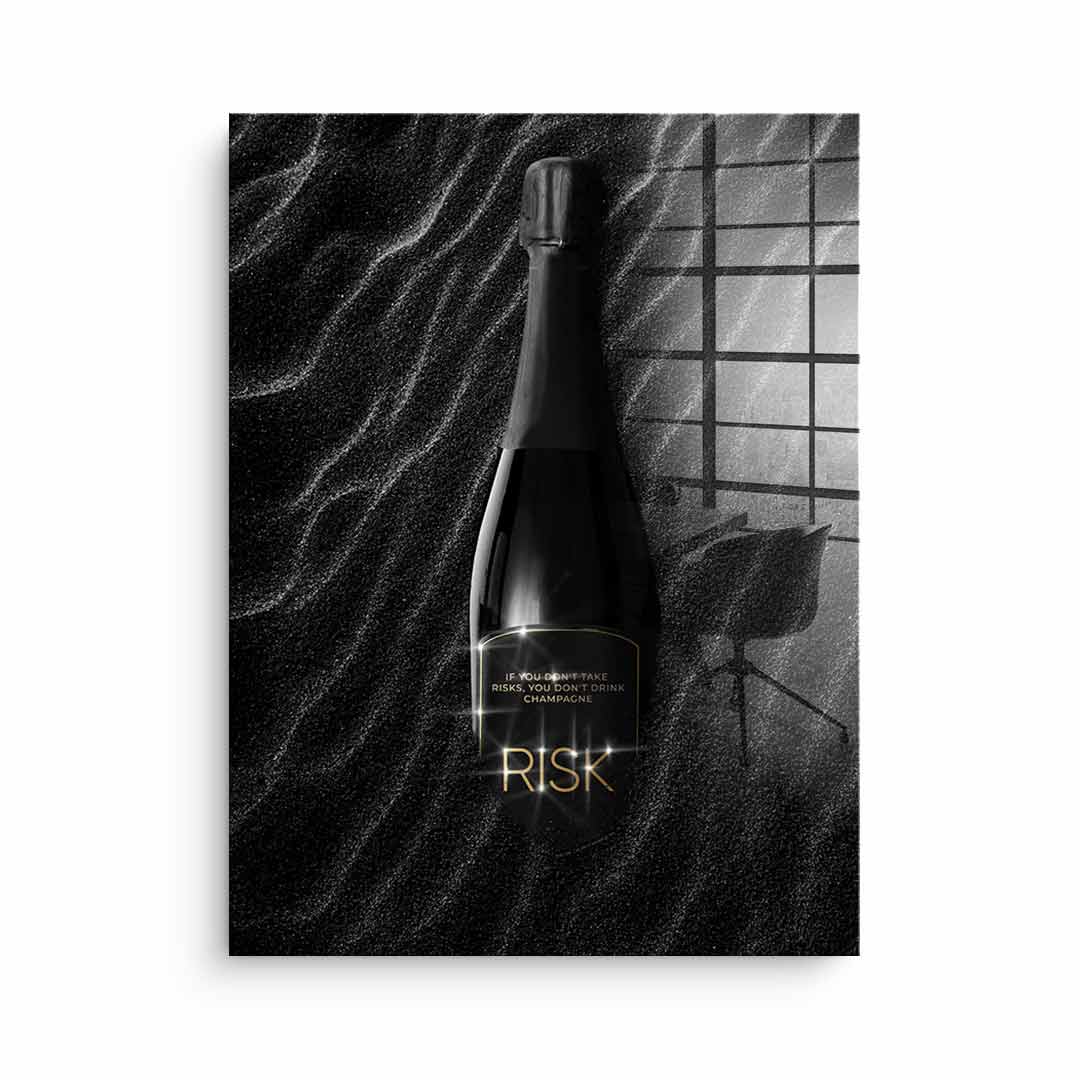 DOTCOMCANVAS 24K Feingold Bild PURE RISK - 24K Feingold