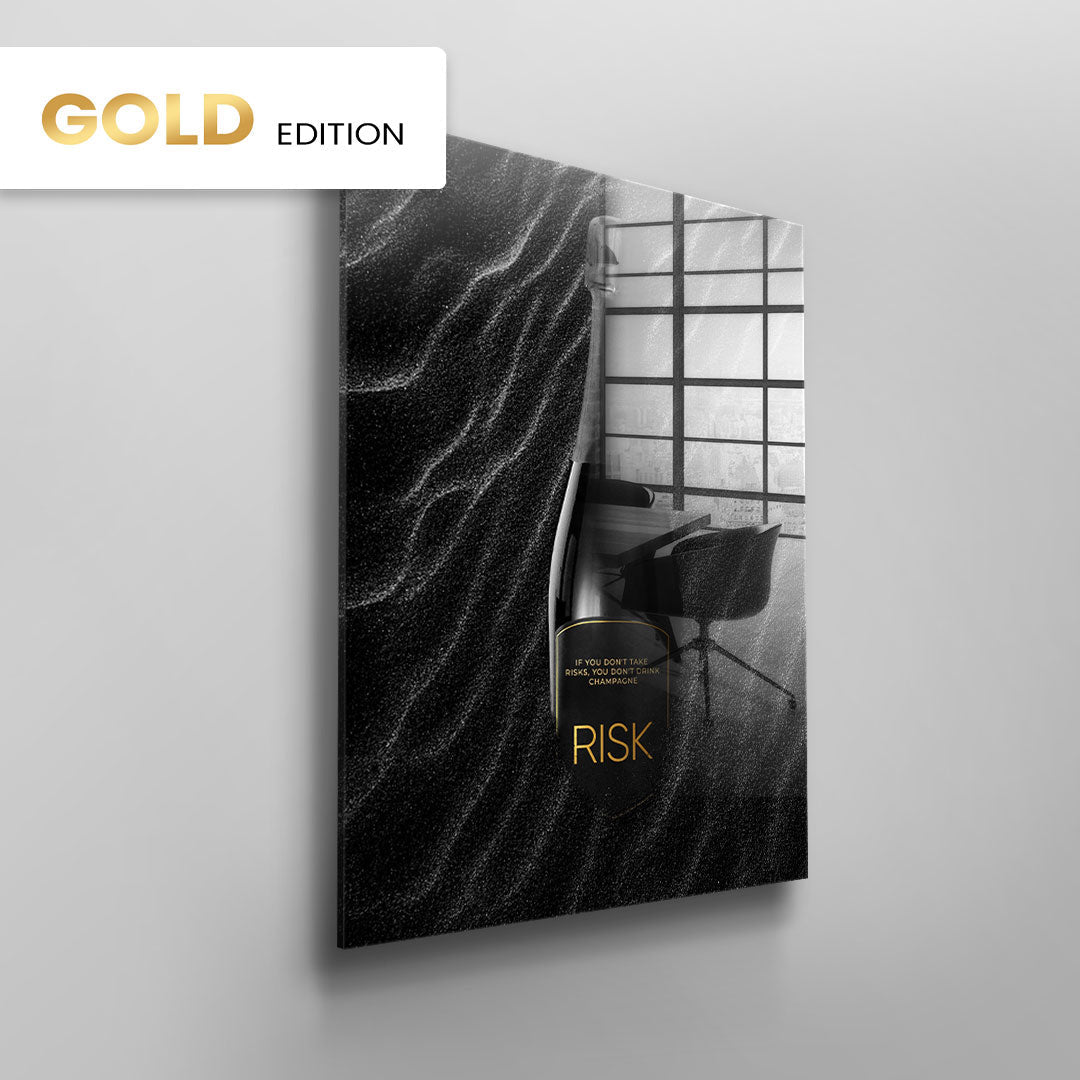 DOTCOMCANVAS 24K Feingold Bild PURE RISK - 24K Feingold