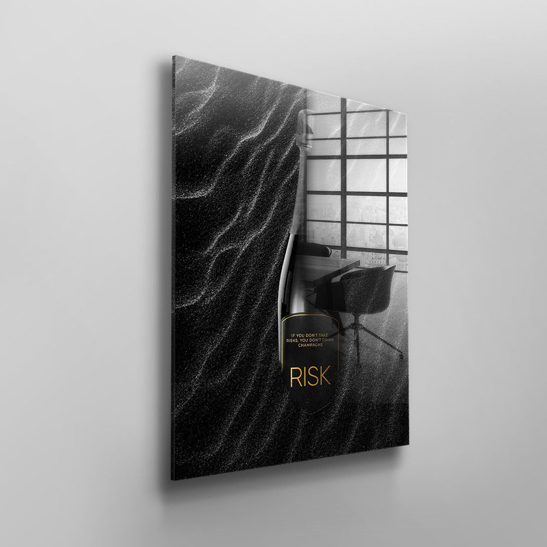 DOTCOMCANVAS 24K Feingold Bild PURE RISK - 24K Feingold