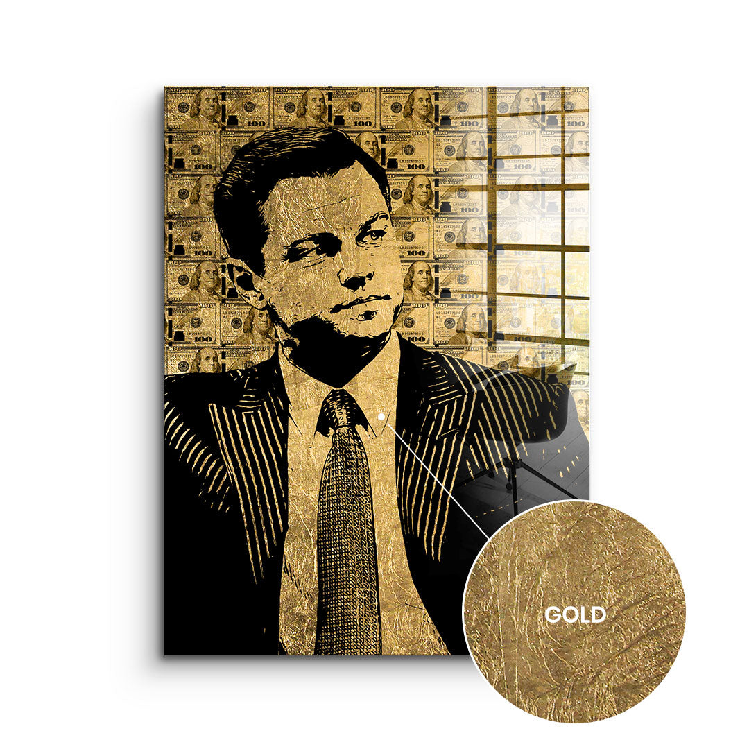 DOTCOMCANVAS 24K Feingold Bild RICH ATTITUDE - 24K Feingold
