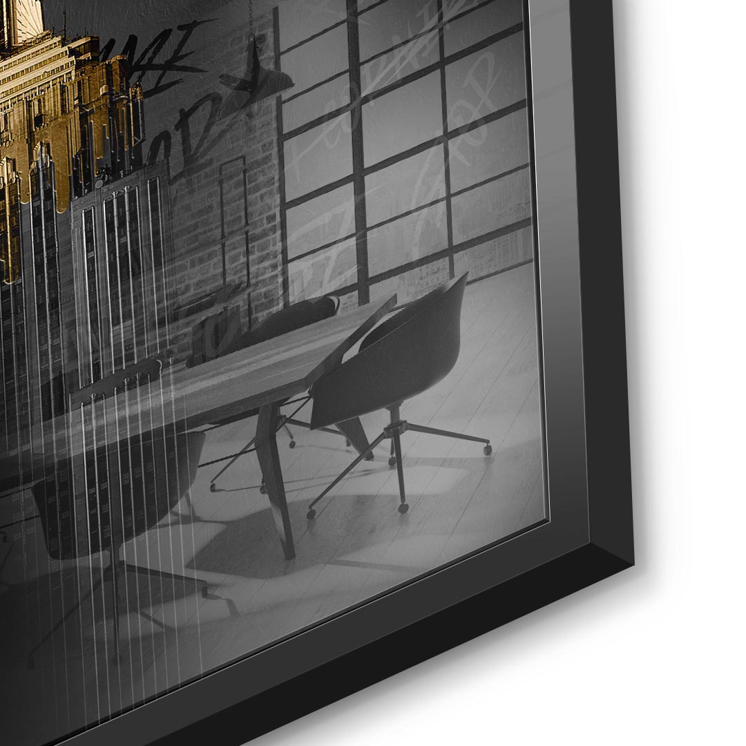 DOTCOMCANVAS 24K Feingold Bild Start Small Think Big - 24K Feingold