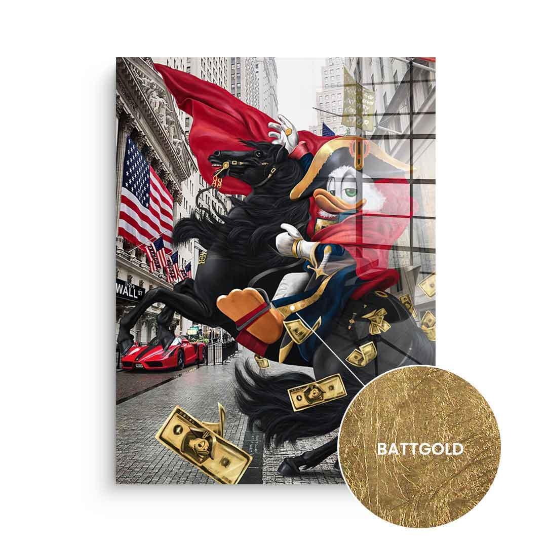 DOTCOMCANVAS 24K Feingold Bild $elfmade Duck - 24K Feingold