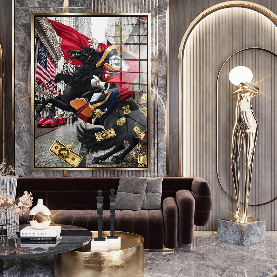 DOTCOMCANVAS 24K Feingold Bild $elfmade Duck - 24K Feingold