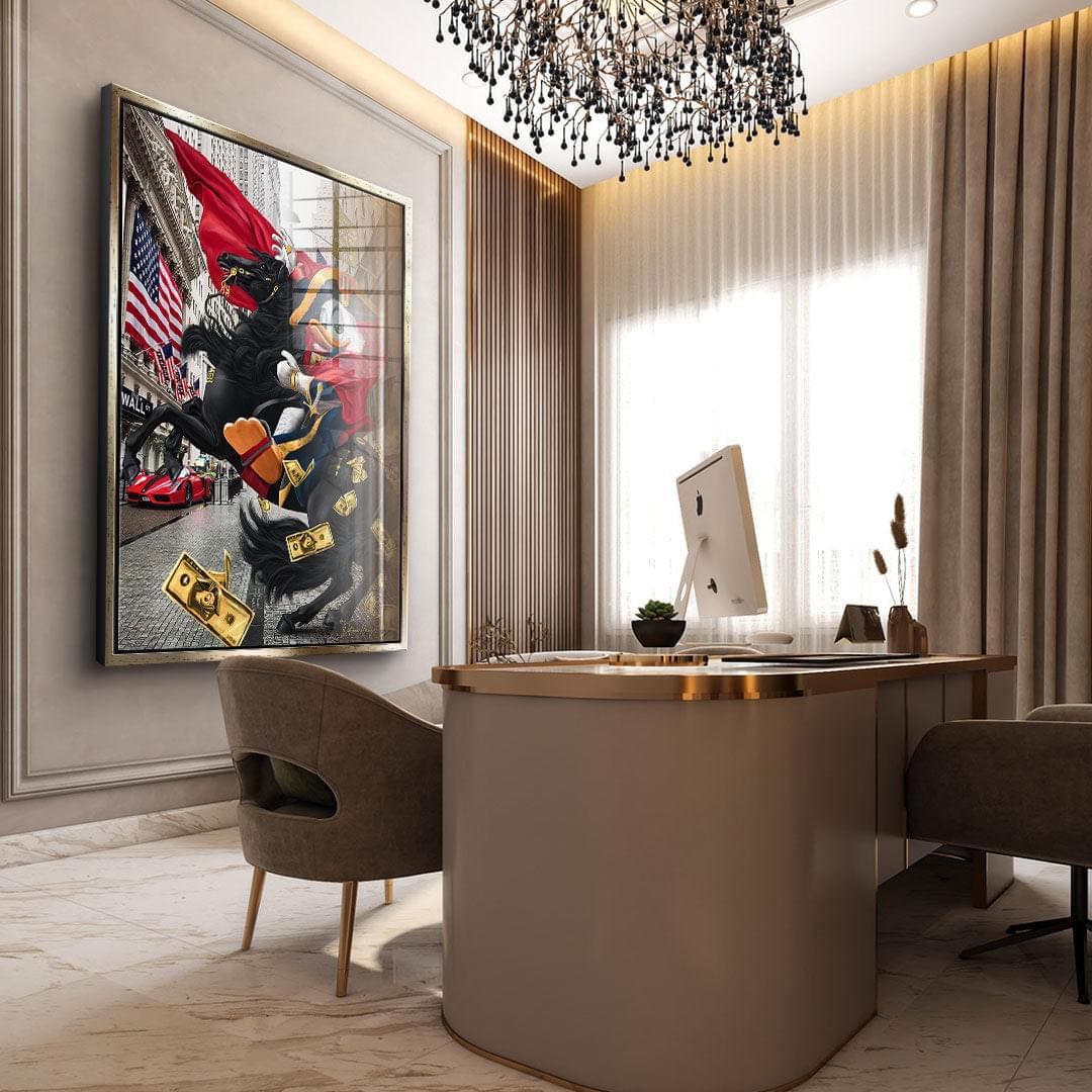 DOTCOMCANVAS 24K Feingold Bild $elfmade Duck - 24K Feingold