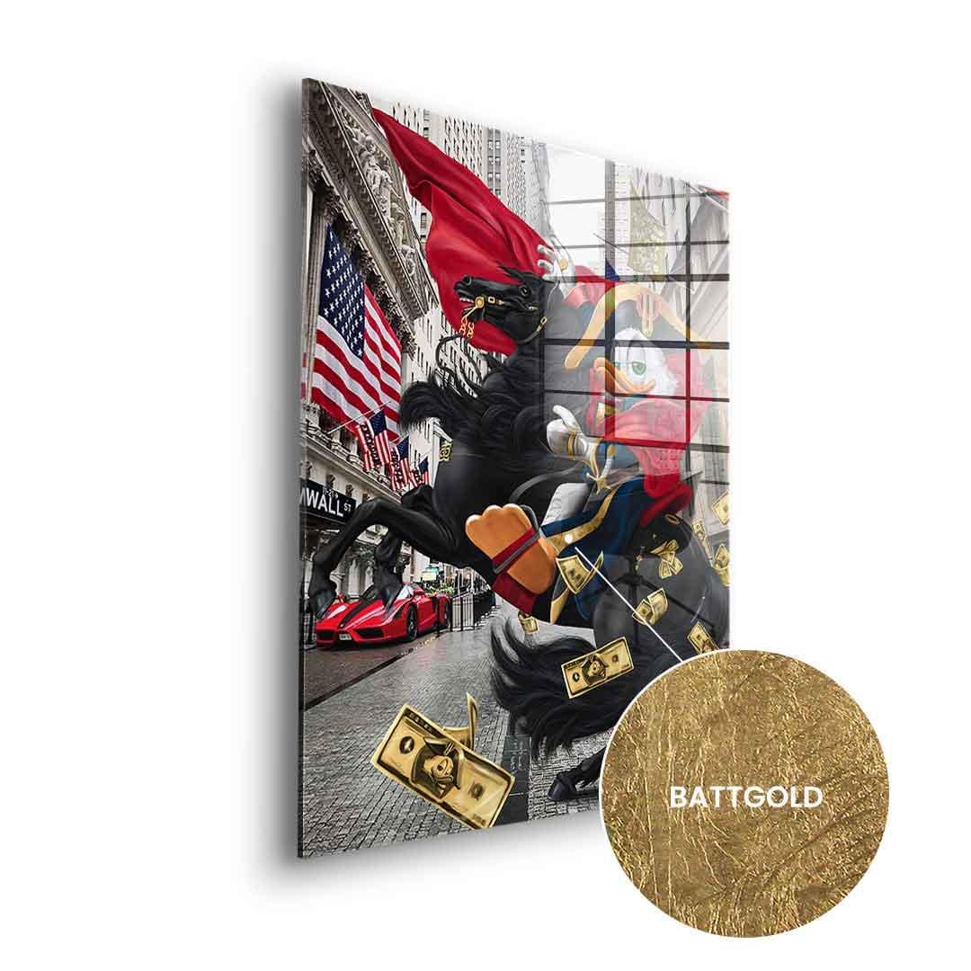 DOTCOMCANVAS 24K Feingold Bild $elfmade Duck - 24K Feingold