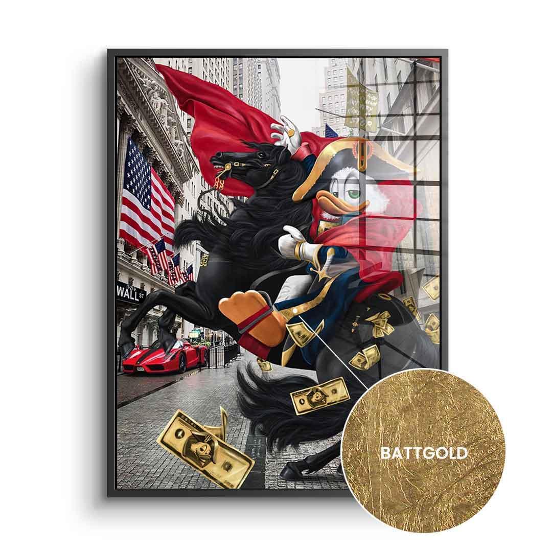 DOTCOMCANVAS 24K Feingold Bild $elfmade Duck - 24K Feingold