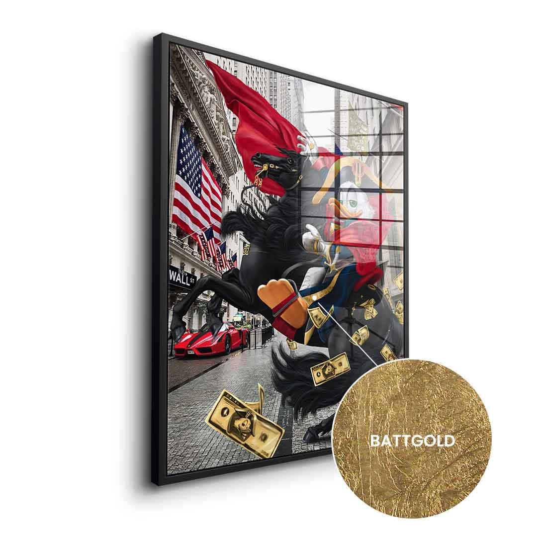 DOTCOMCANVAS 24K Feingold Bild $elfmade Duck - 24K Feingold