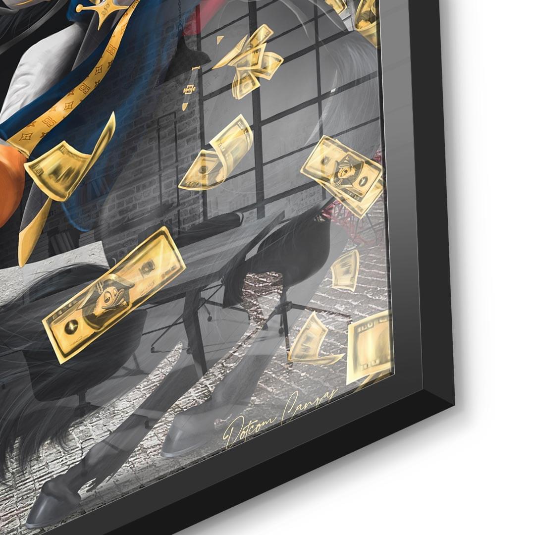 DOTCOMCANVAS 24K Feingold Bild $elfmade Duck - 24K Feingold