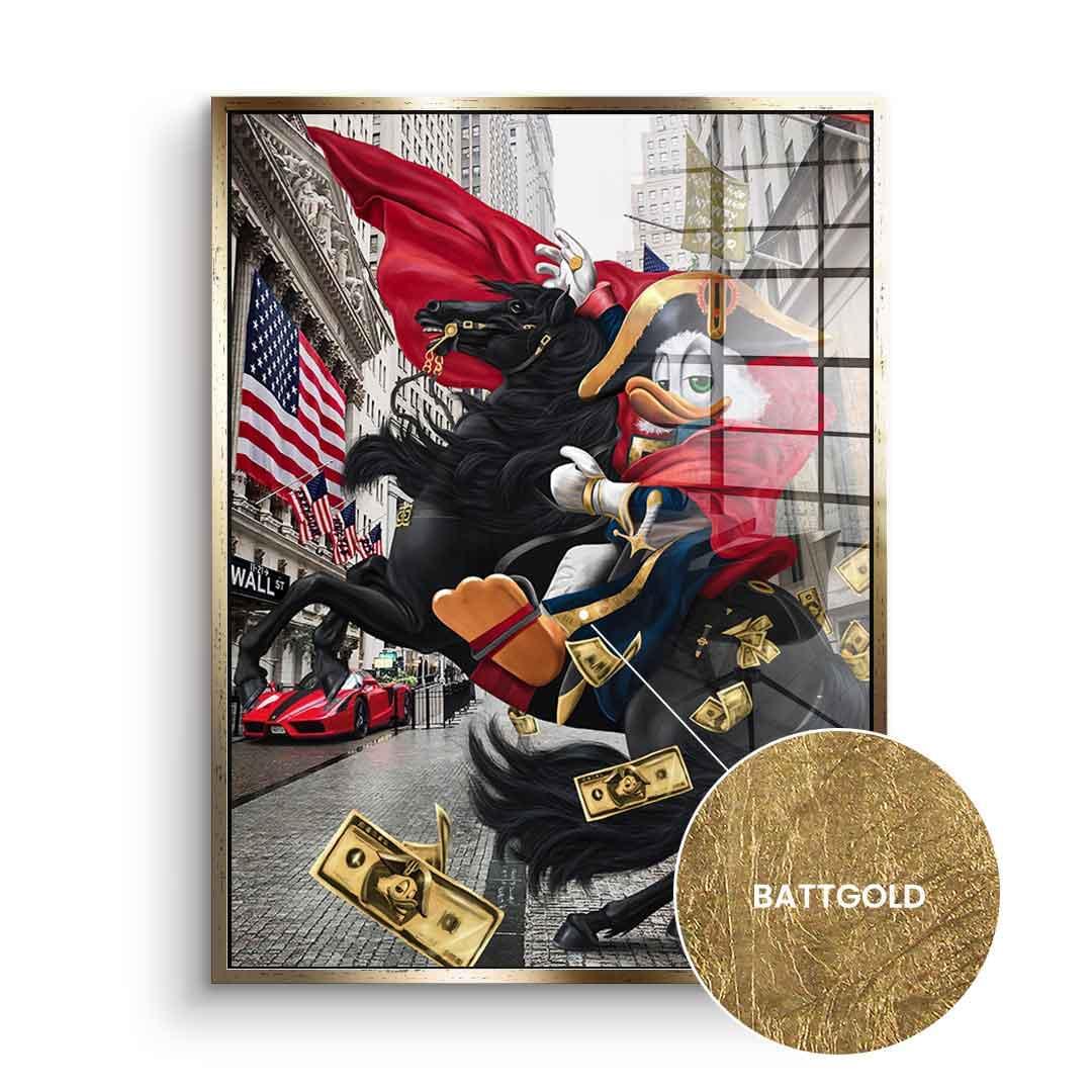 DOTCOMCANVAS 24K Feingold Bild $elfmade Duck - 24K Feingold