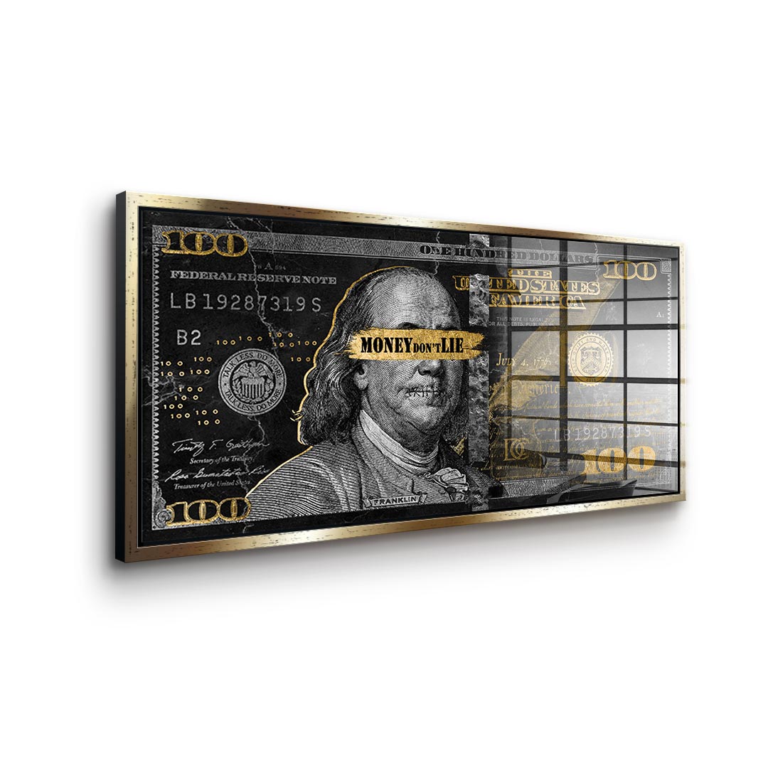 DOTCOMCANVAS 24K Feingold Bild Money dont lie - 24K Feingold