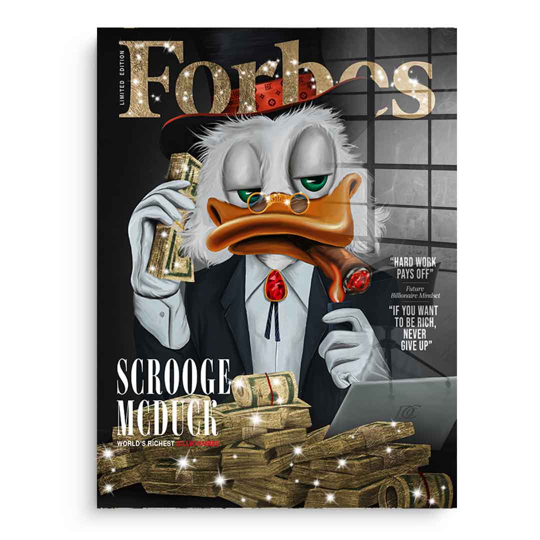 DOTCOMCANVAS 24K Feingold Bild Billionaire Duck - 24K Feingold