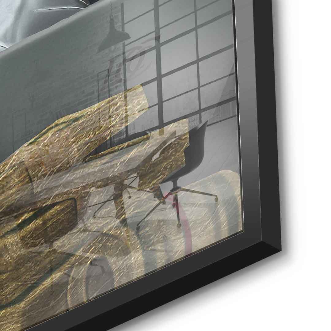 DOTCOMCANVAS 24K Feingold Bild Billionaire Duck - 24K Feingold