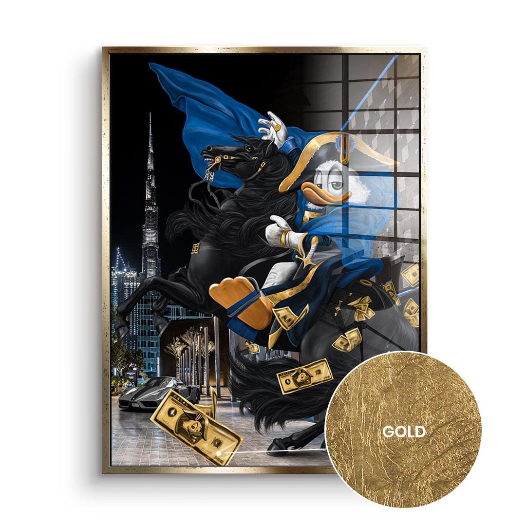 DOTCOMCANVAS 24K Feingold Bild $ELFMADE DUCK #DUBAI - 24K Feingold