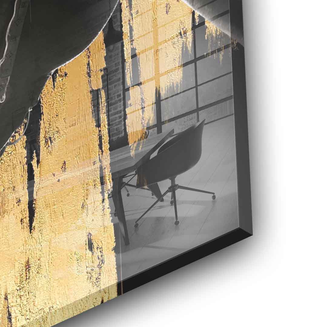 DOTCOMCANVAS 24K Feingold Bild Luxury Horse - 24K Feingold