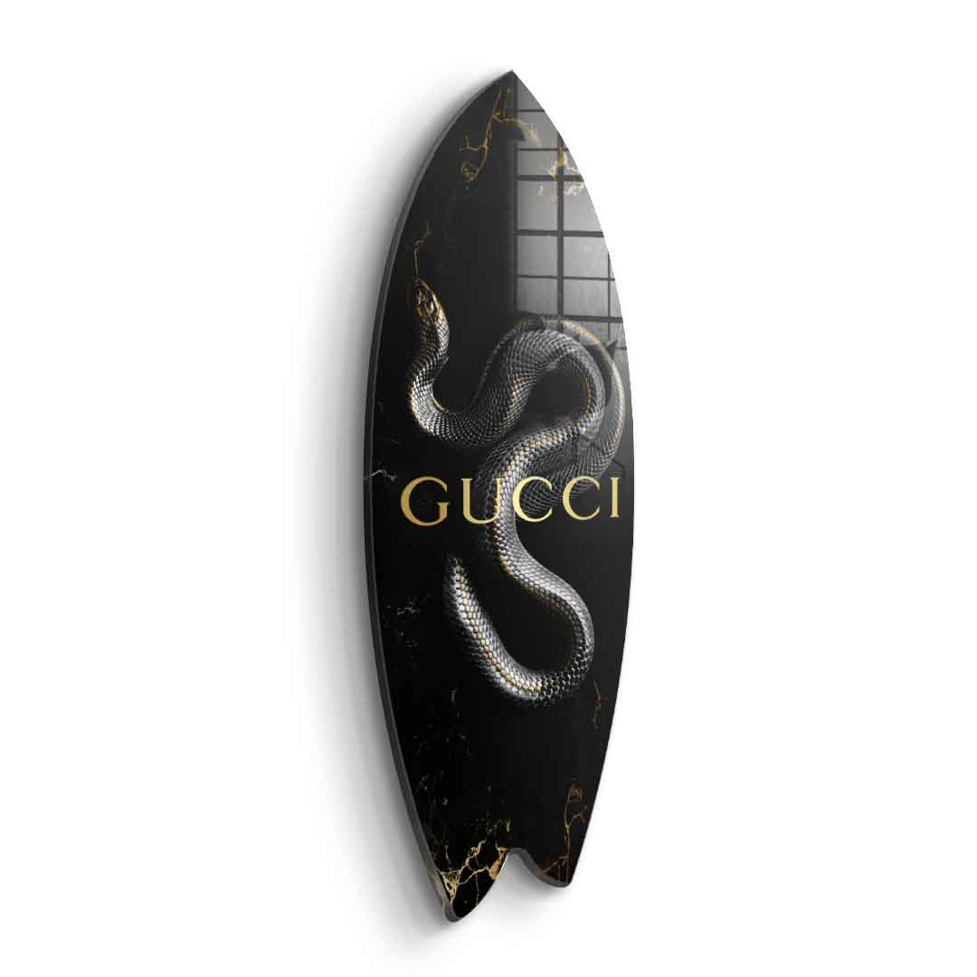 DOTCOMCANVAS 24K Feingold Bild Surfboard Luxury Snake - 24K Feingold
